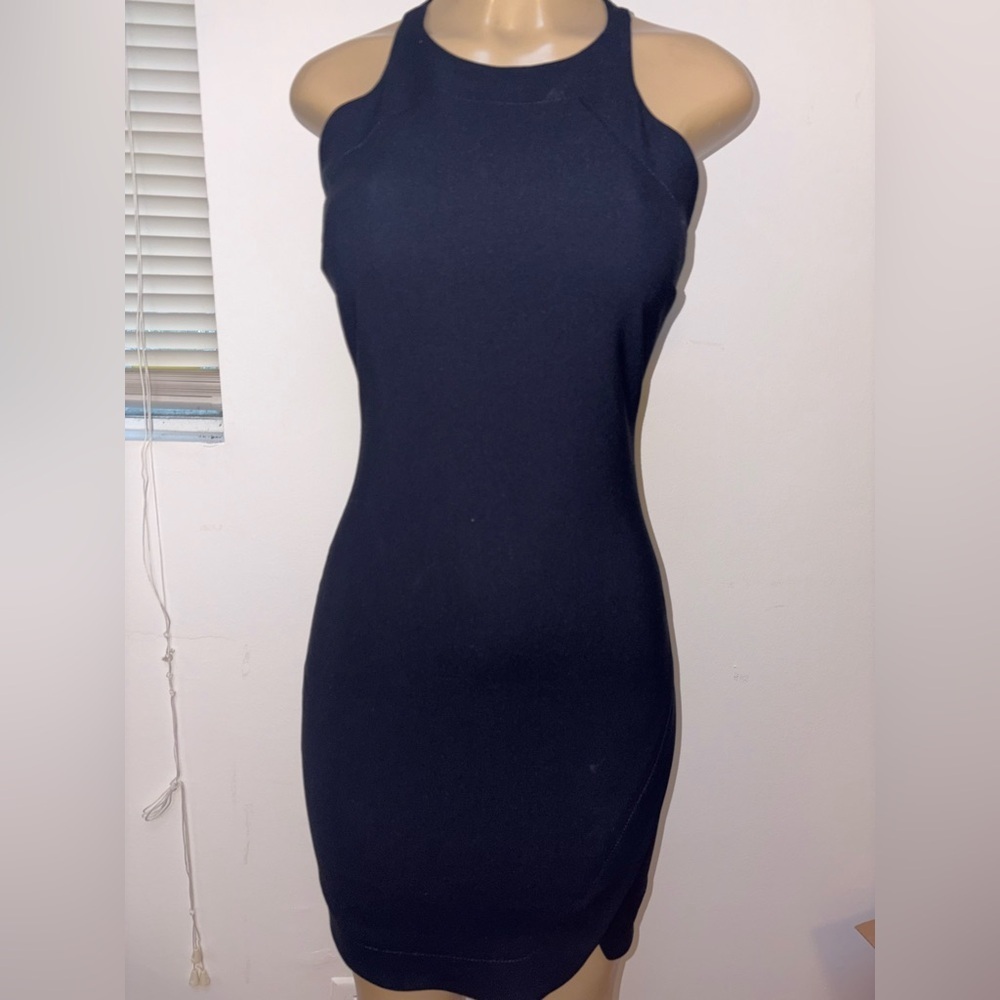 Elizabeth and James Strapless Black Dress